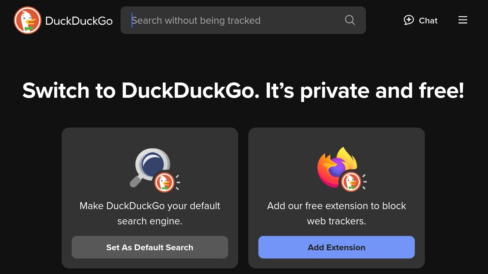 DuckDuckGo screenshot