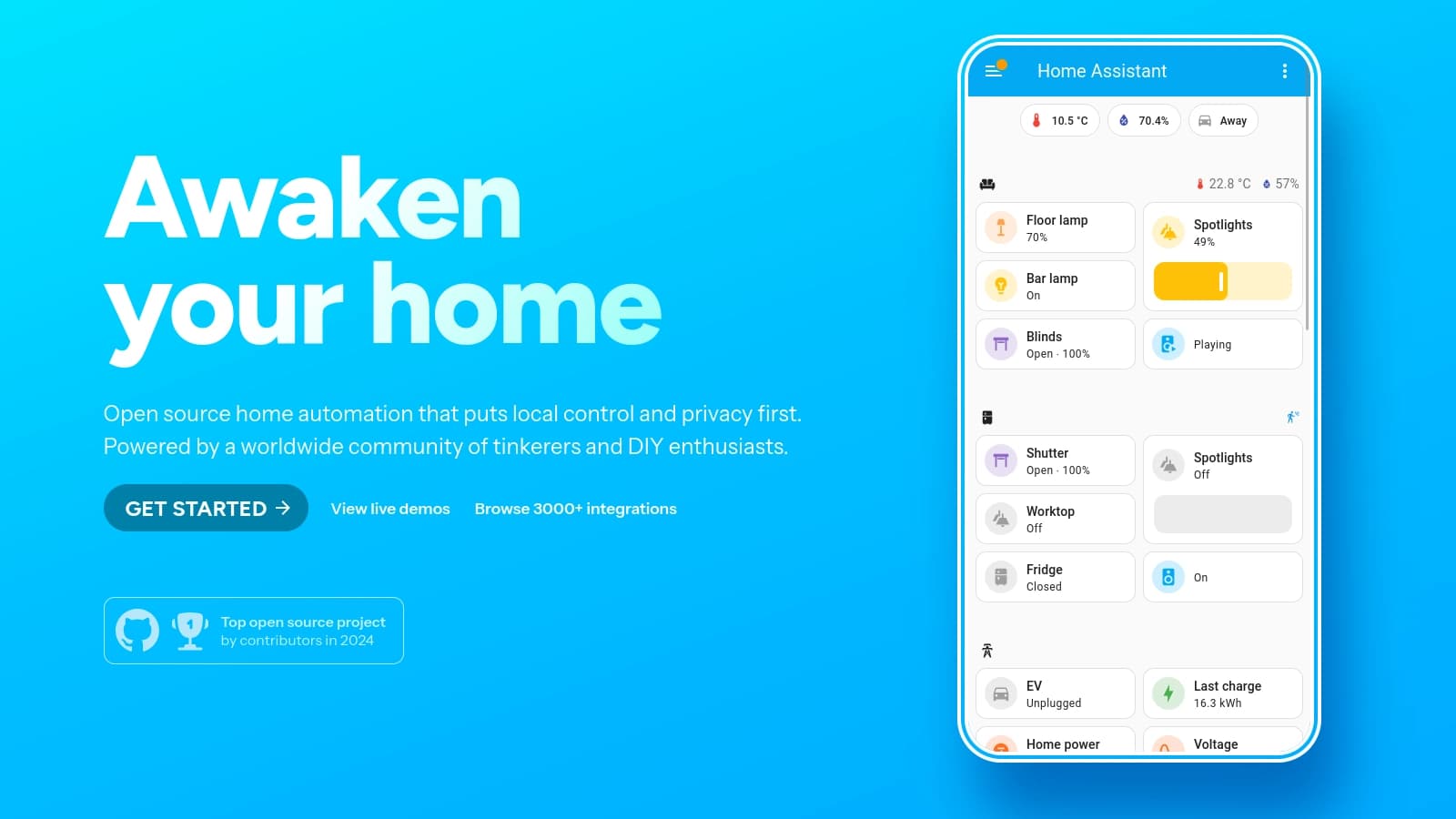 Home Assistant screenshot