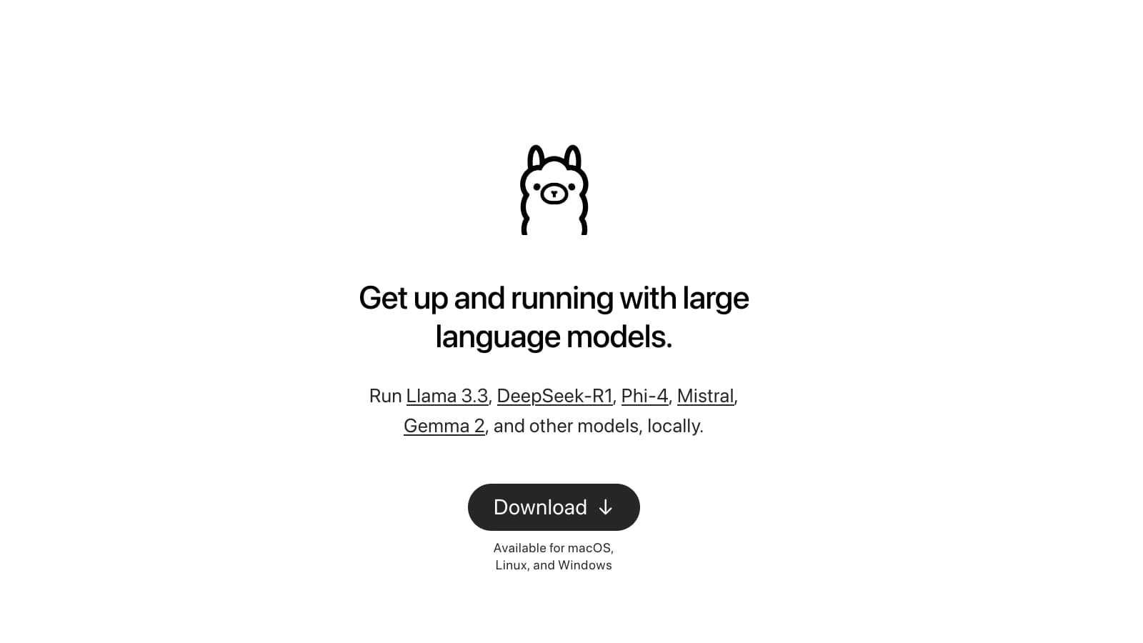 Ollama screenshot